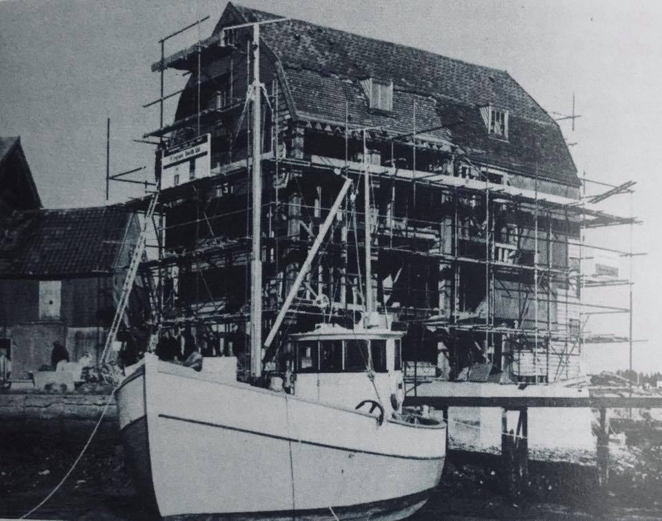 Woodbridge Tide Mill, when it was restored the whole of the Tide mill had to be lifted to get above the present tide line, In 1975 it was opened to the public.