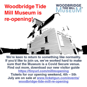 Woodbridge Tide Mill is re-opening