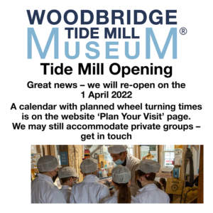 Tide Mill Reopening 2022